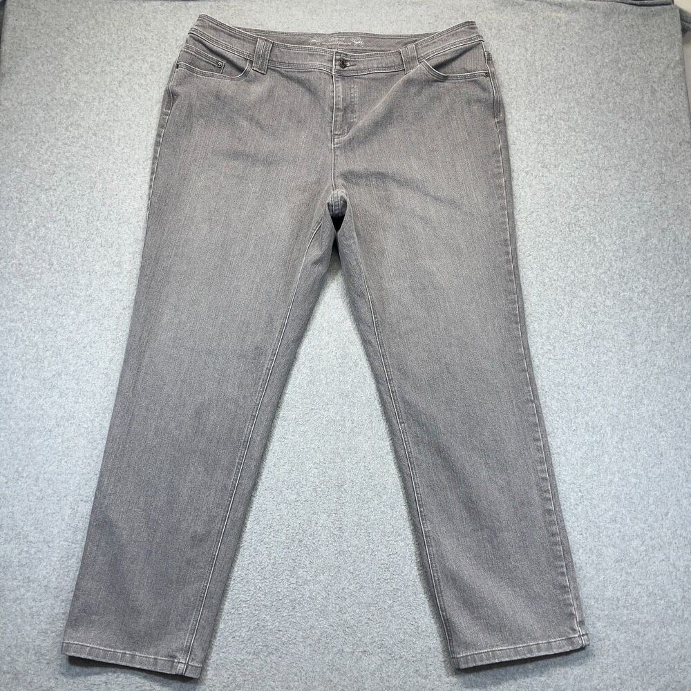 CJ Banks Moderately Curvy Fit Jeans Women’s 20W Gray Stretch